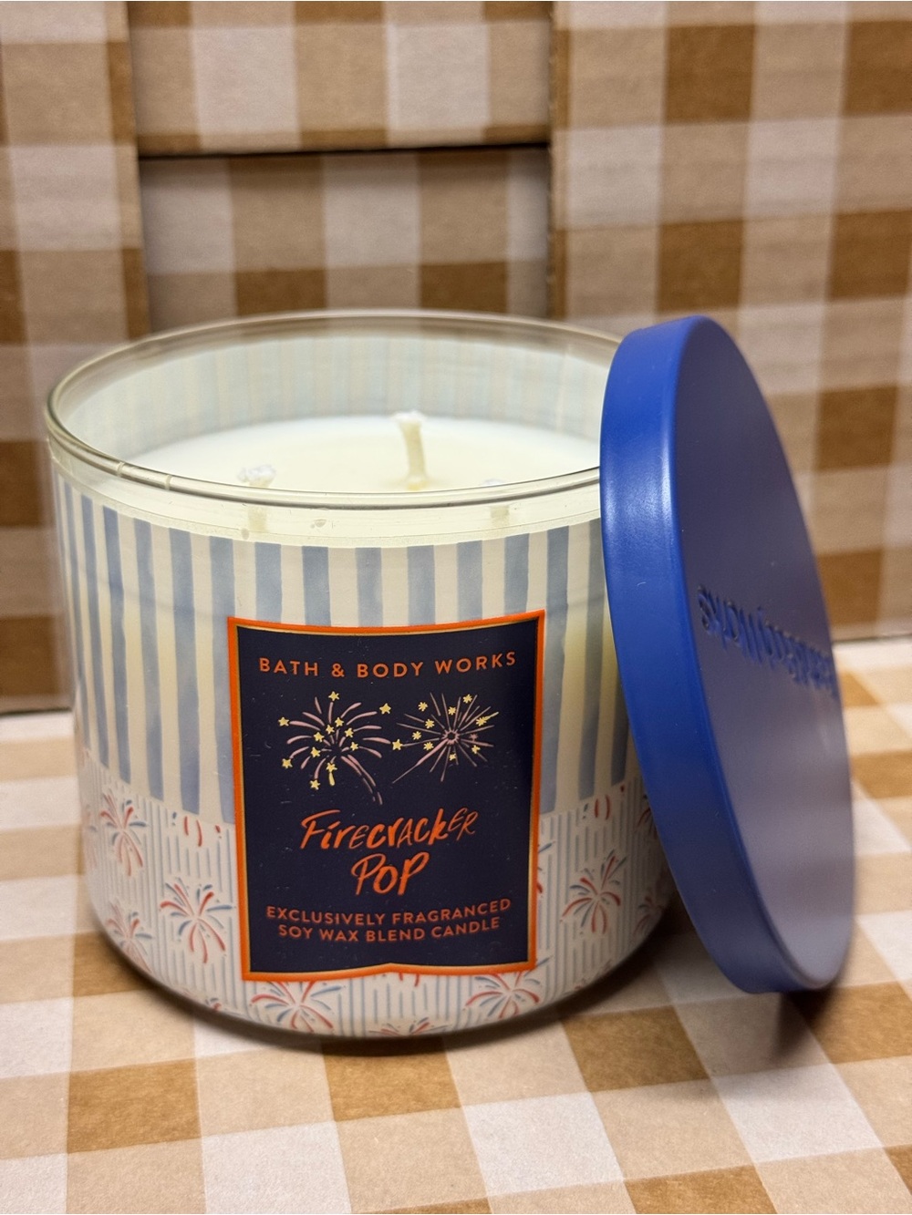 NEW B&BW Firecracker Pop 3 wick candle